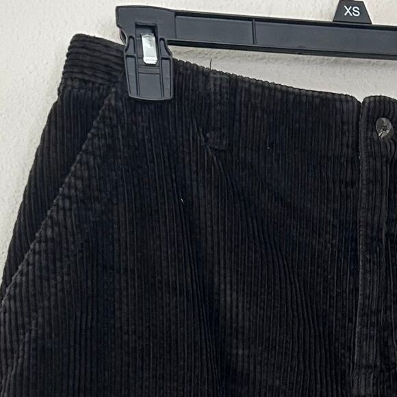 Vintage Cherokee corduroy knee length skirt slit 90s Y2K western boho grunge S - Picture 3 of 9